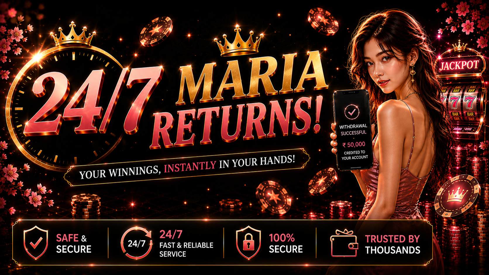 24/7 Instant Withdrawal