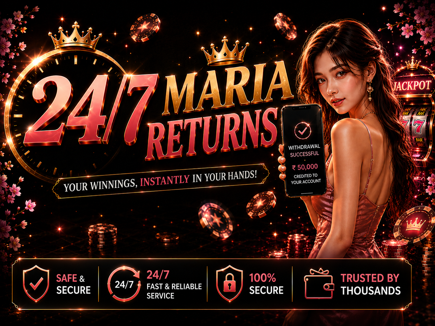 24/7 Instant Withdrawal